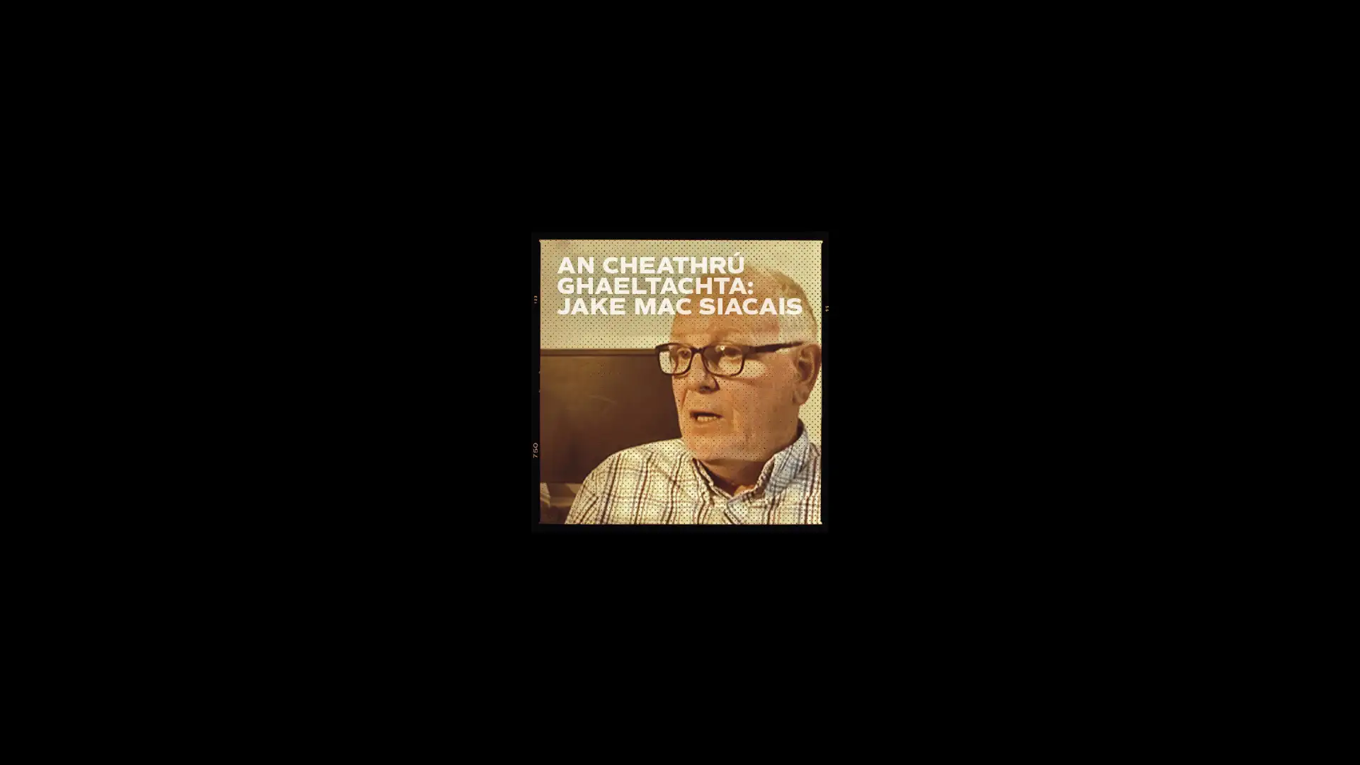 A portrait of Jake Mac Siacais for The Gaeltacht Quarter/An Cheathrú Ghaeltachta brand development project, featuring a warm, professional aesthetic.