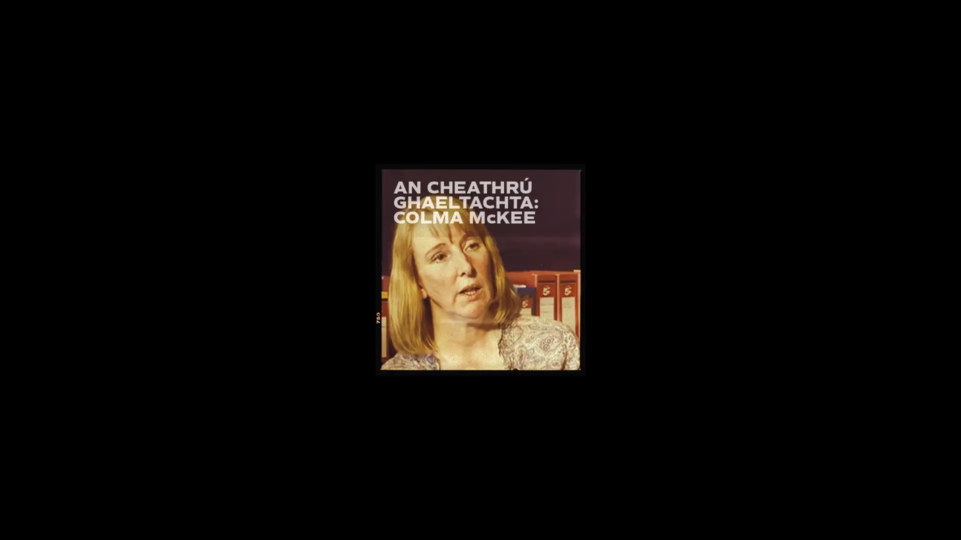A portrait of Colma McKee with text overlay for The Gaeltacht Quarter/An Cheathrú Ghaeltachta: Colma McKee, highlighting brand development strategy.