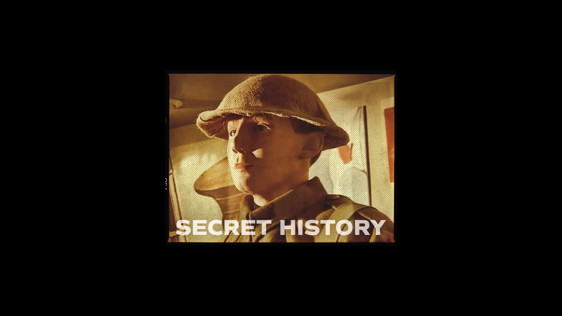 Vintage soldier portrait for The Insider: Secret History, showcasing creative brand development and storytelling design elements.